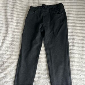 Mens DNM Works Jaeger Size Small Soft Dark Grey Cuffed Joggers Sweatpants